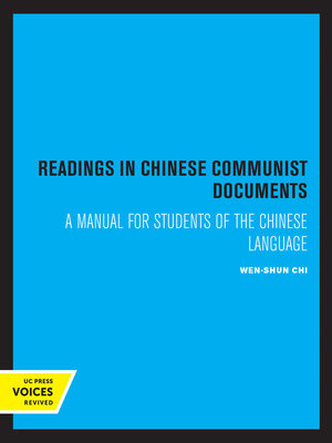cover image of Readings in Chinese Communist Documents